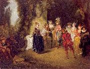 WATTEAU, Antoine The French Theater Spain oil painting reproduction